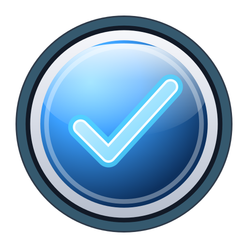 Floating checkmark